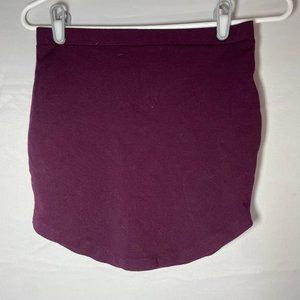 Forever 21 Burgundy Mini Skirt